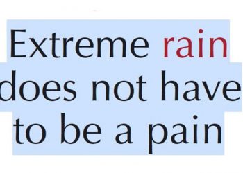 Extreme rain does not have to be a pain