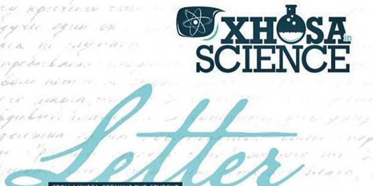 Xhosa in science Letter from a PHD student