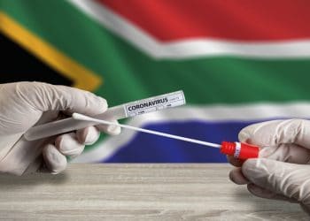 Coronavirus COVID-19 swab test in South Africa
