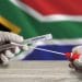 Coronavirus COVID-19 swab test in South Africa