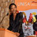 Professor Puleng Segalo, Professor of Psychology speaking at University of South Africa.