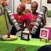 Squeezing fruits and vegetables to promote healthy lifestyle